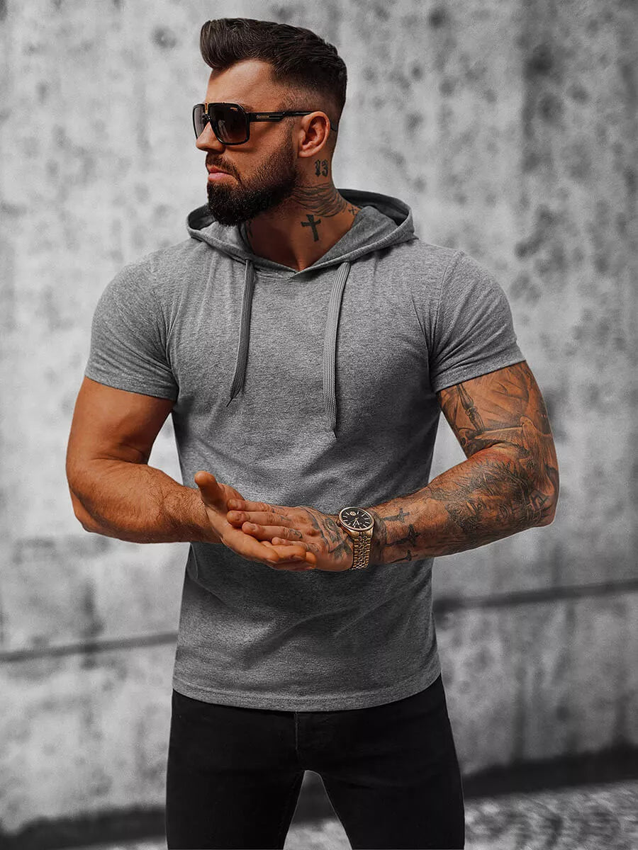 Tamsiai pilki vyriški marškinėliai Remer