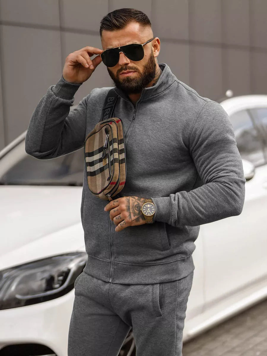 Tamsiai pilkas vyriškas sportinis kostiumas Armin