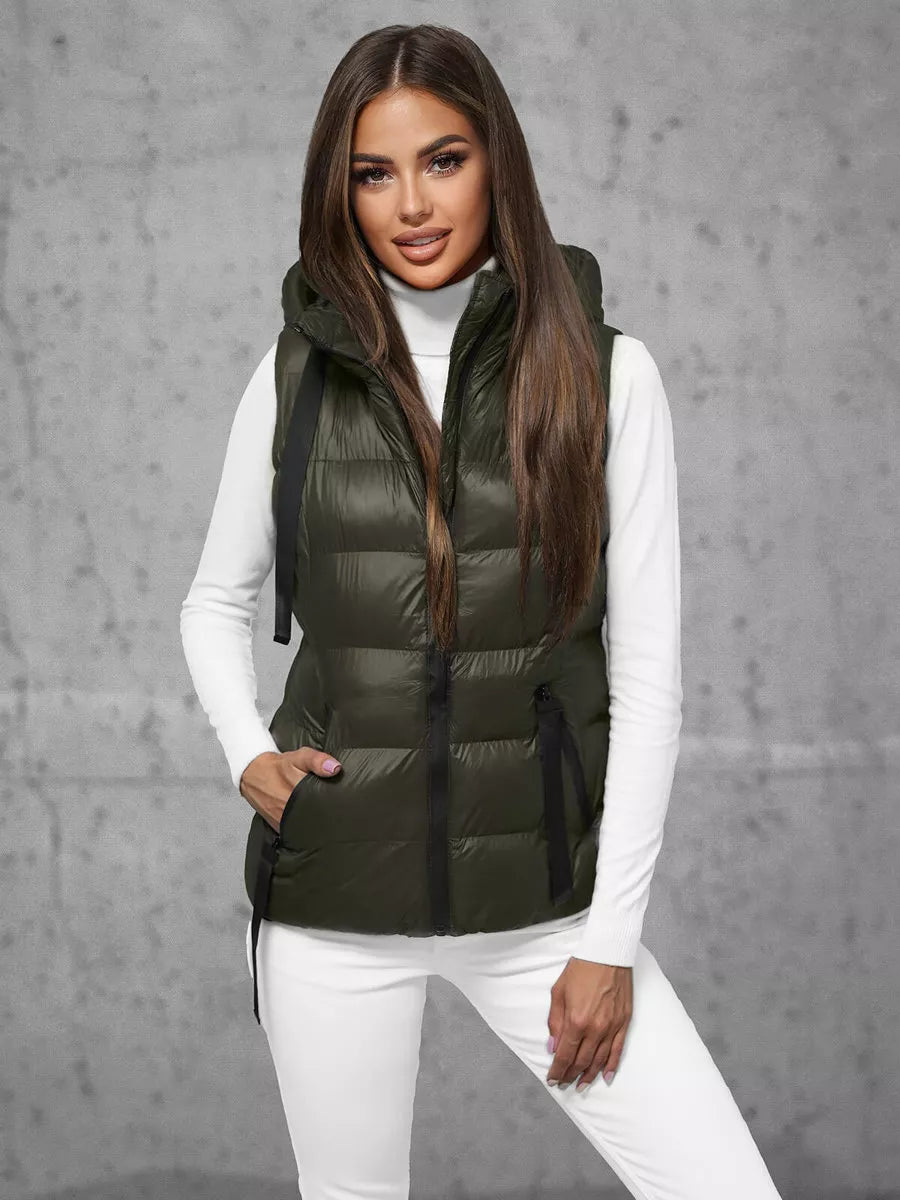 Tamsiai žalia liemenė Bizer