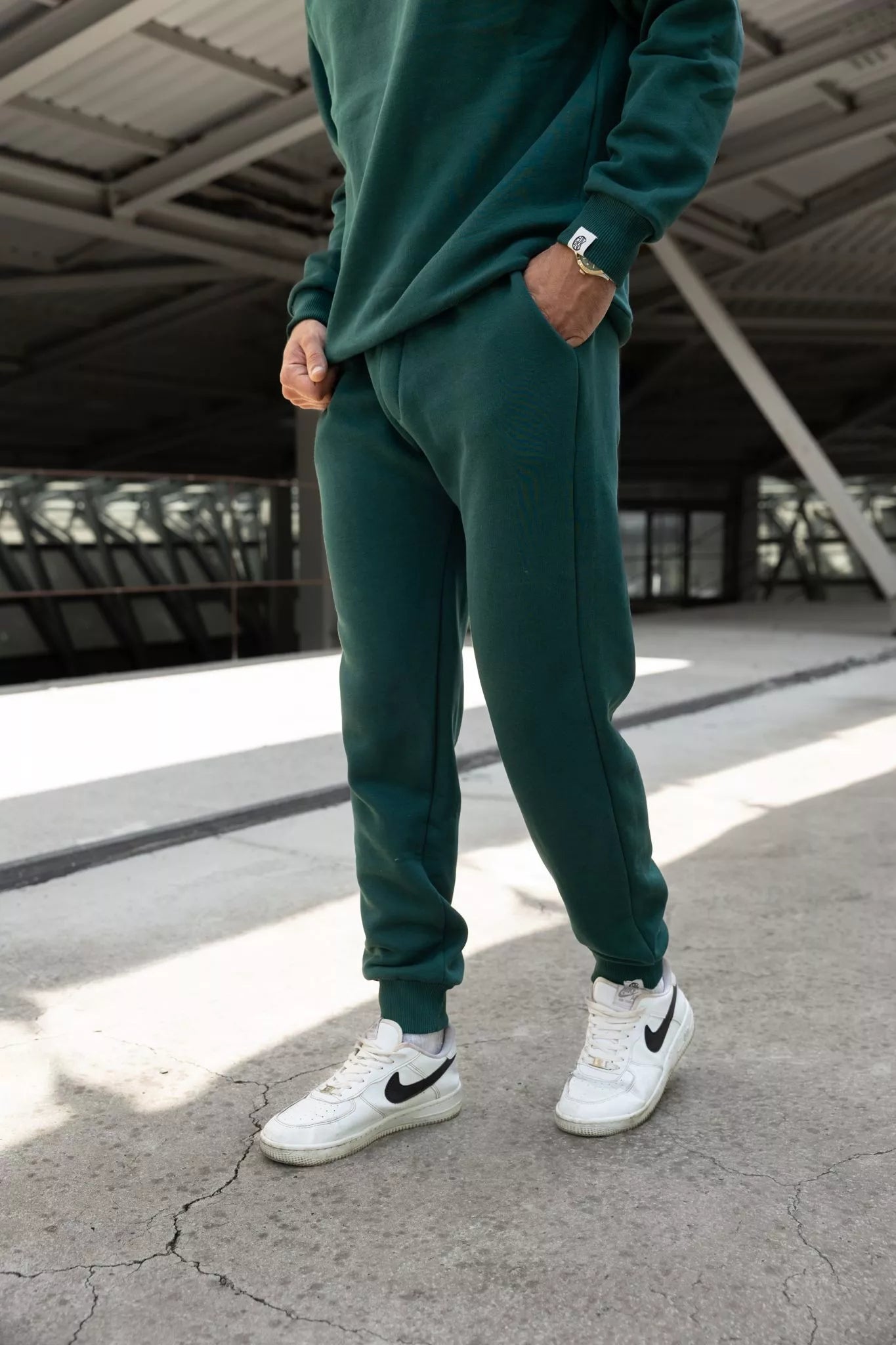 Tamsiai žalias vyriškas komplektas Gerol