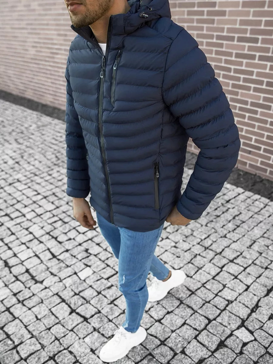 Tamsiai mėlynos spalvos striukė Caera