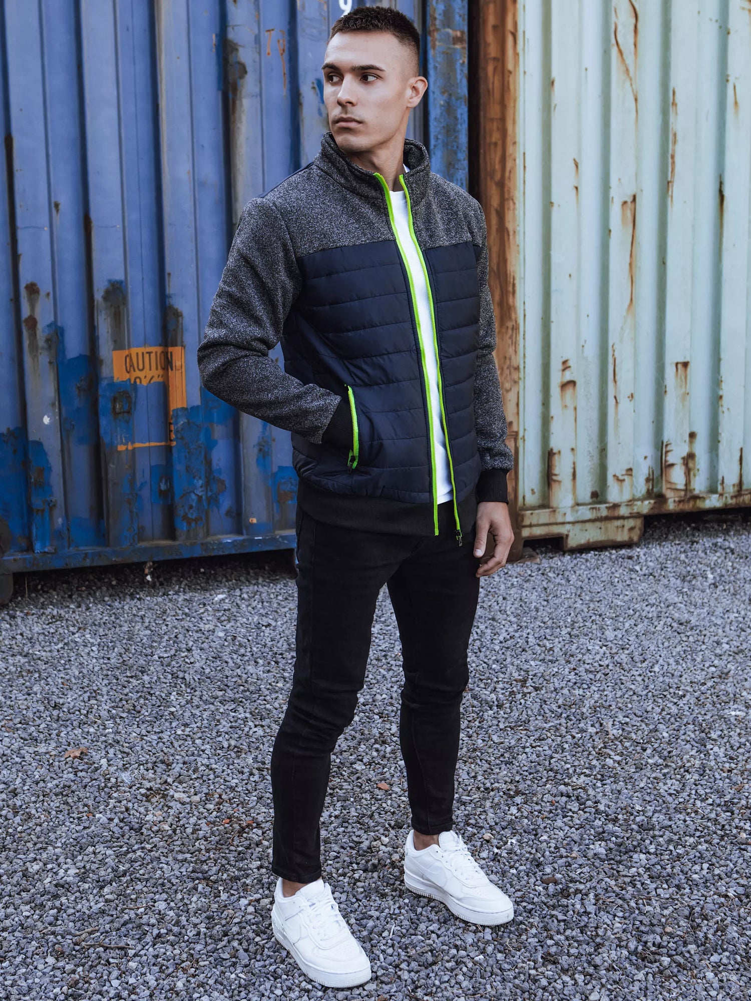 Tamsiai mėlyna striukė Janil