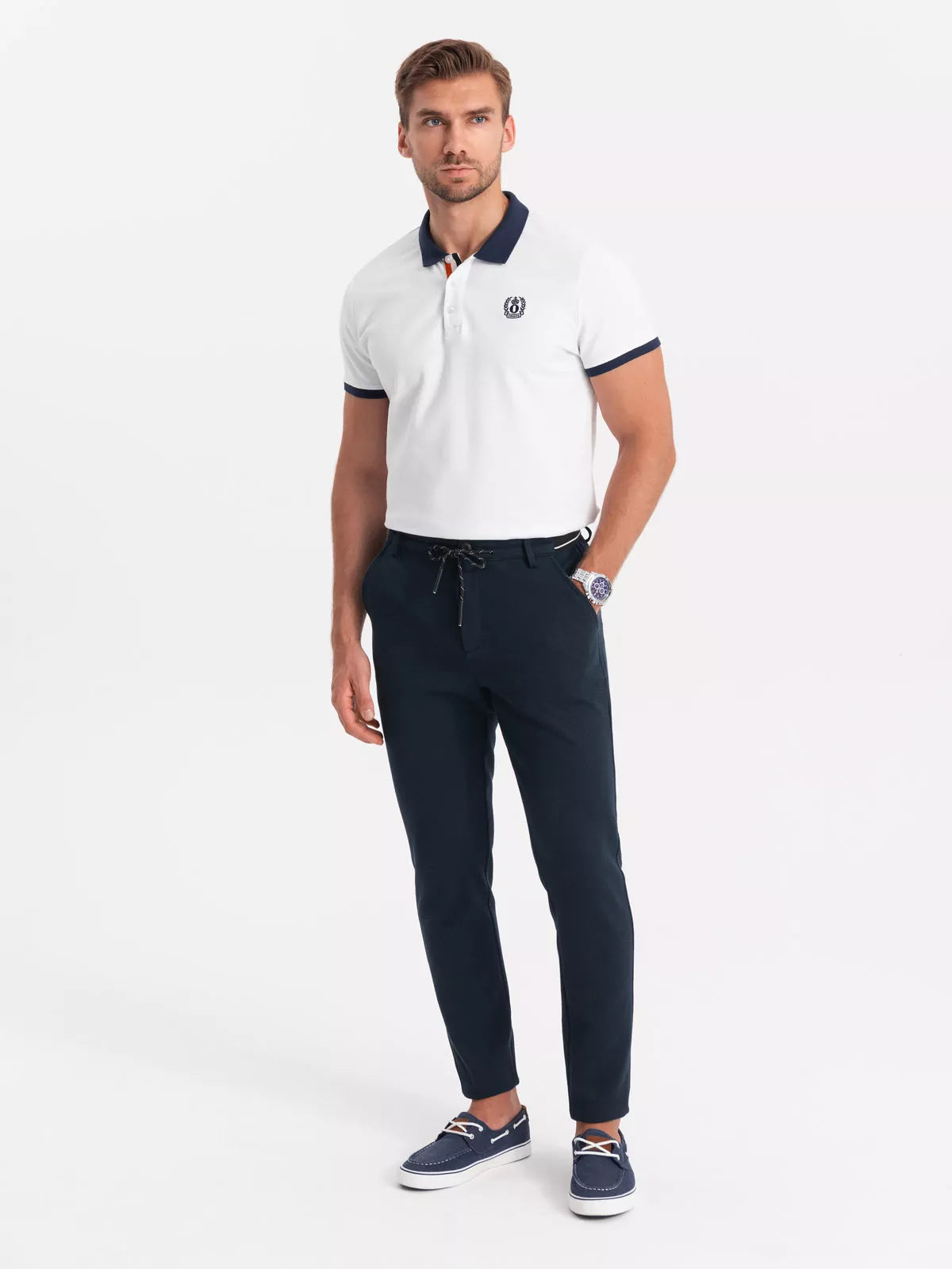 Tamsiai mėlynos spalvos kelnės Miren