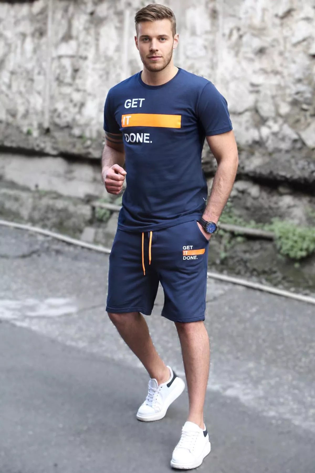 Tamsiai mėlynos spalvos komplektas Get it done