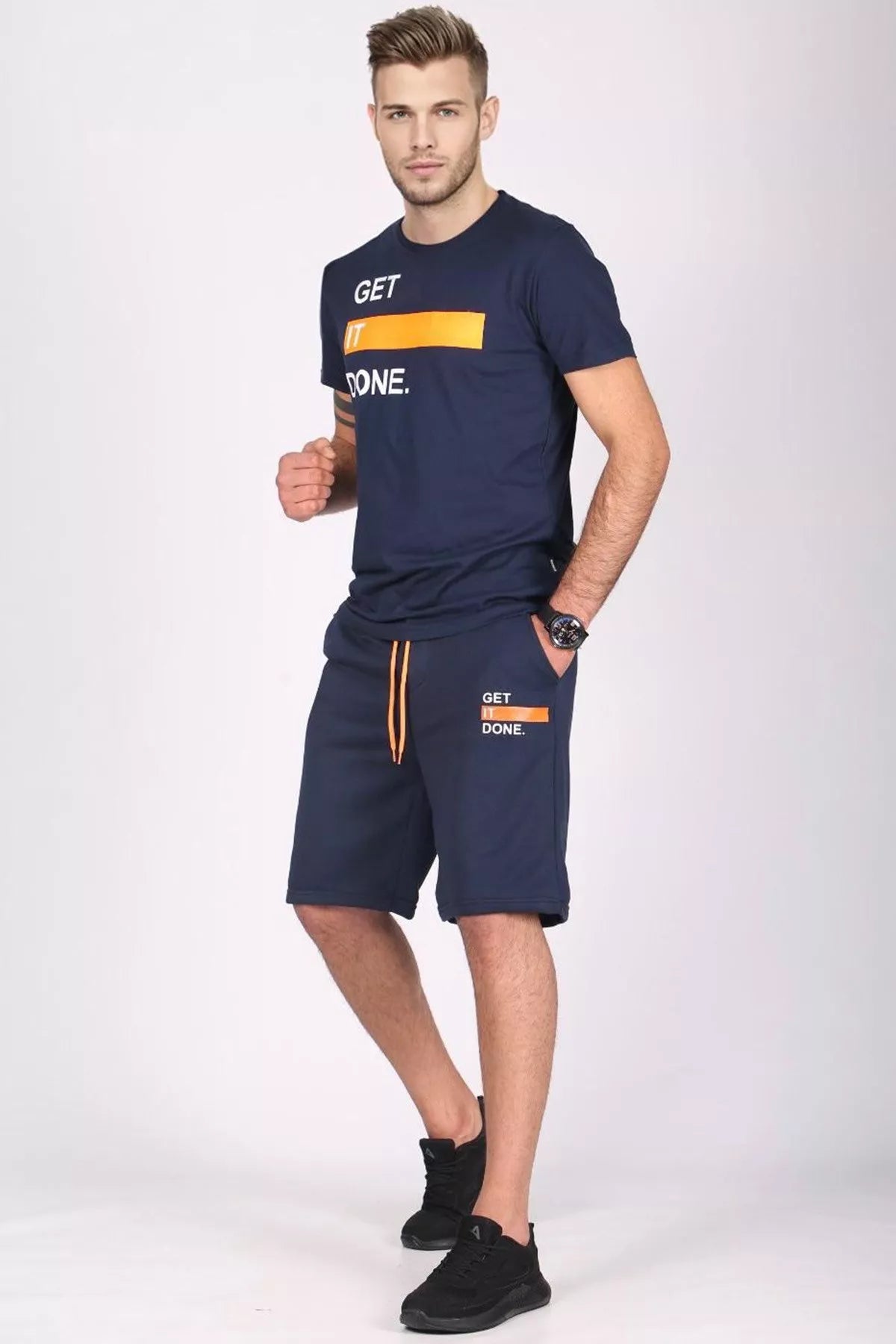 Tamsiai mėlynos spalvos komplektas Get it done