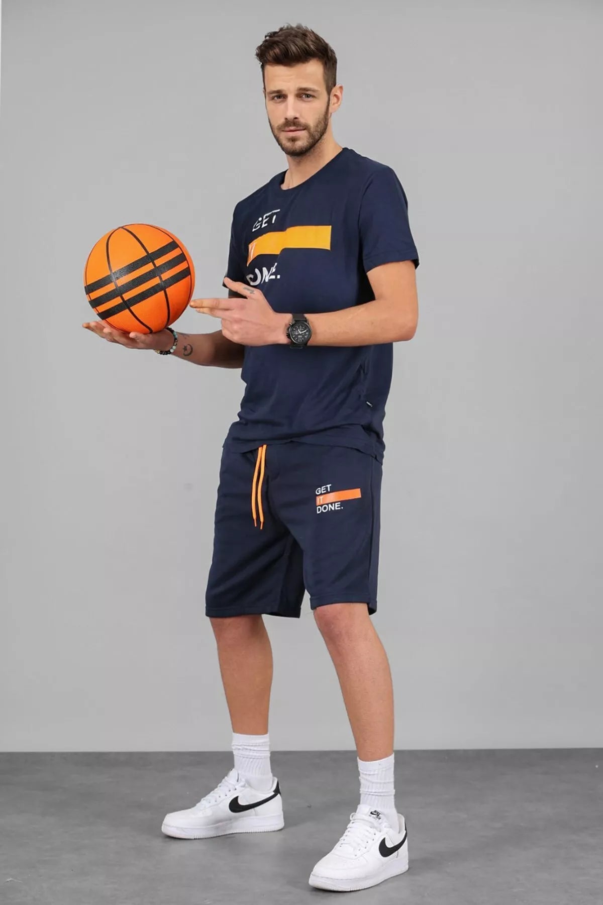 Tamsiai mėlynos spalvos komplektas Get it done