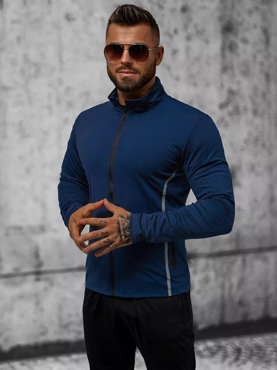 Tamsiai mėlynas vyriškas džemperis Lotol