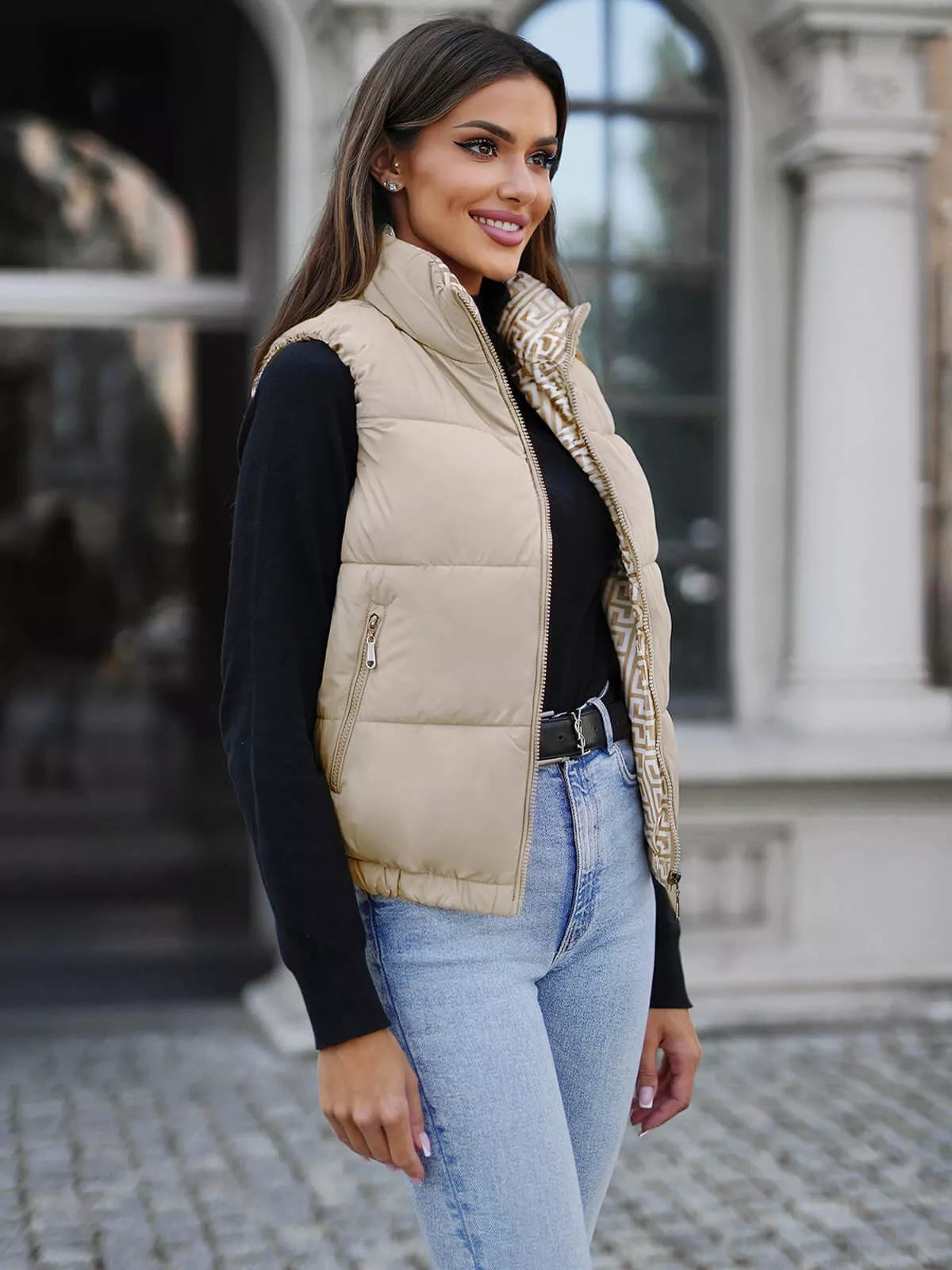 Liemenė rusvos spalvos Debor