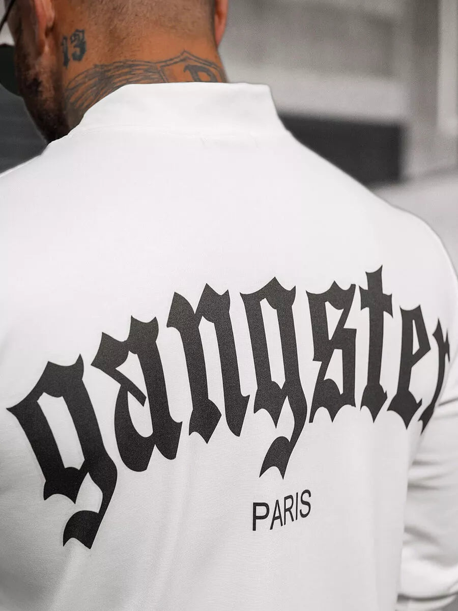 Vyriškas baltas megztinis Gangster