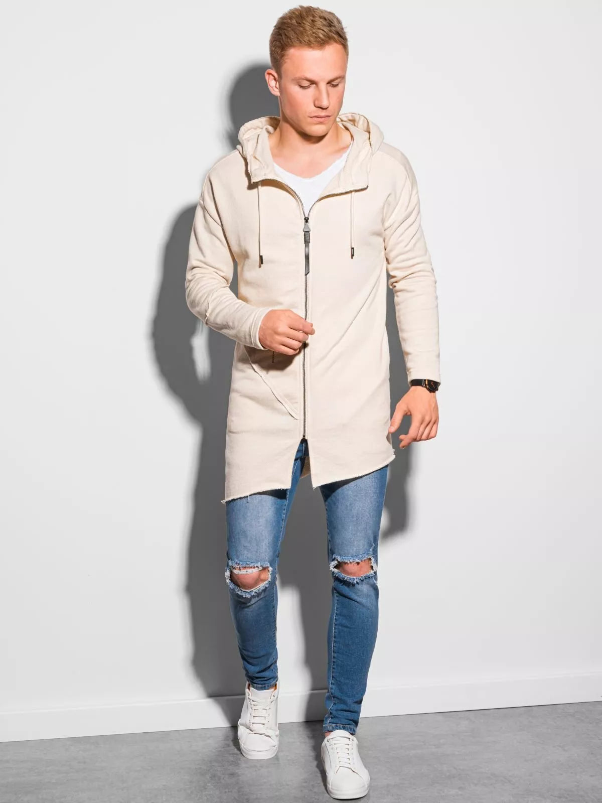 Vyriškas baltas džemperis Stivin