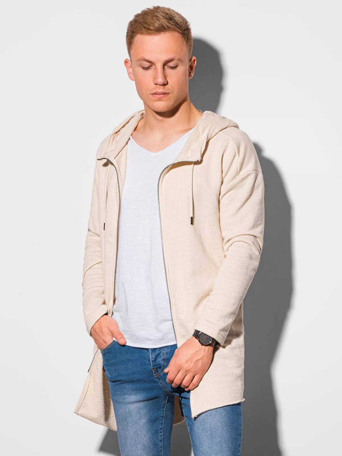 Vyriškas baltas džemperis Stivin