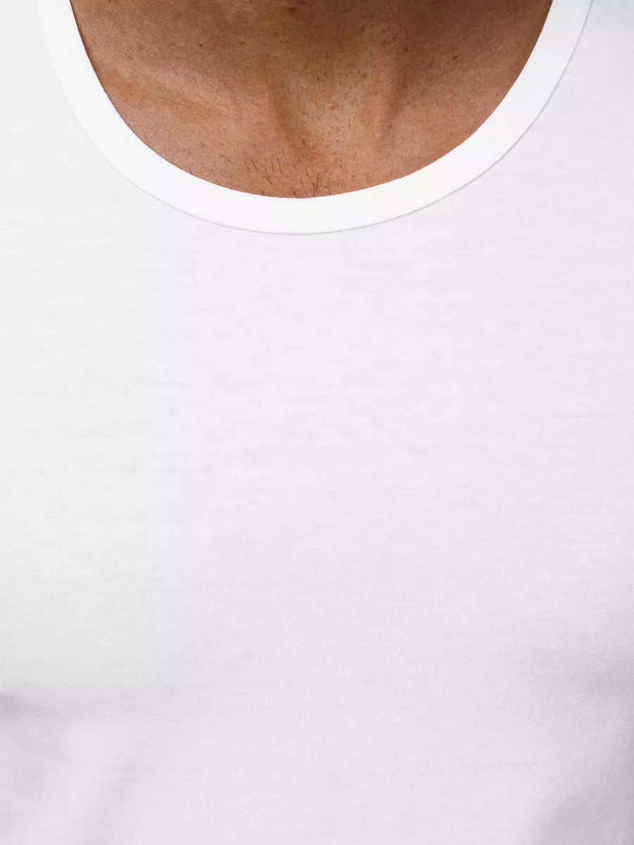 Vyriški berankoviai balti marškinėliai Romul