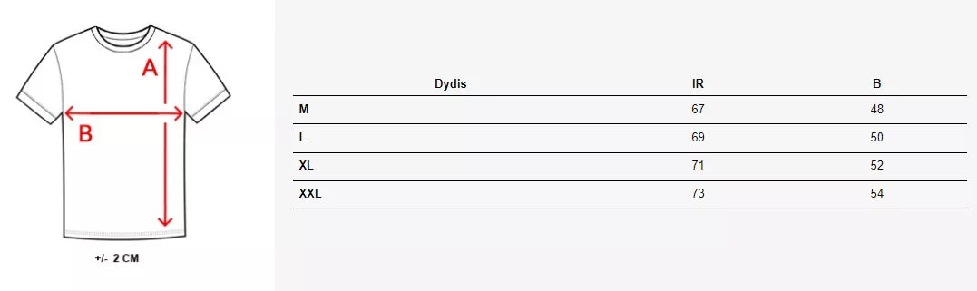 Vyriški balti marškinėliai Dimensional