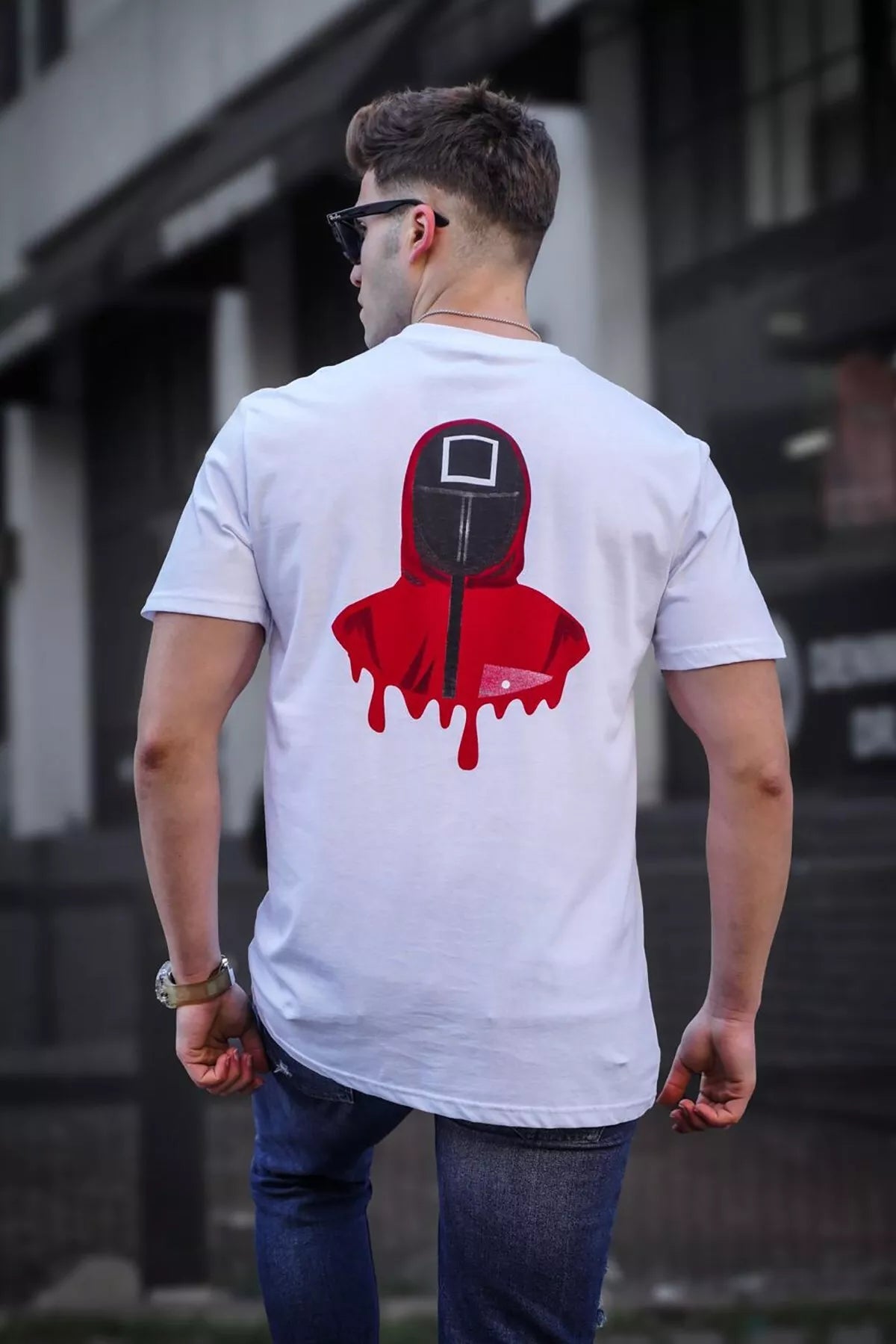 Vyriški balti marškinėliai Game