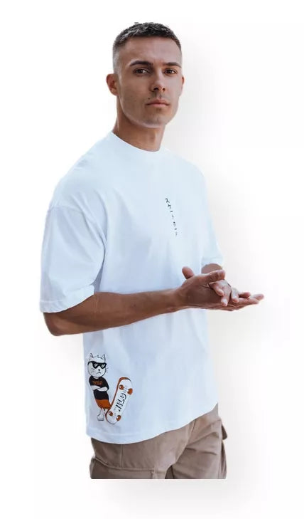 Vyriški balti marškinėliai Wild