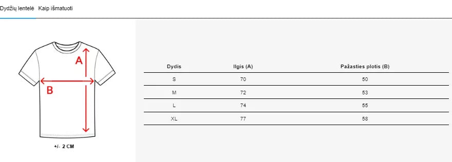 Vyriški balti marškinėliai Wild