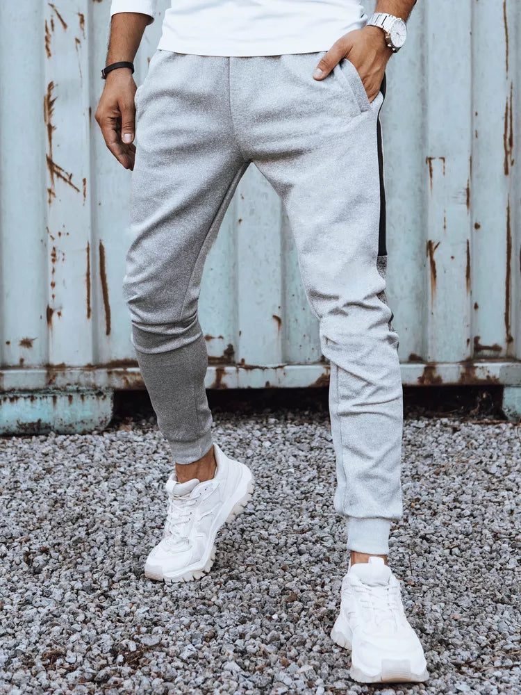 Vyriškos šviesiai pilkos spalvos kelnės Nuno