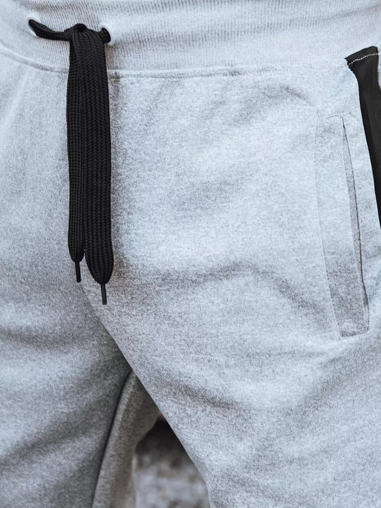 Vyriškos šviesiai pilkos spalvos kelnės Nuno