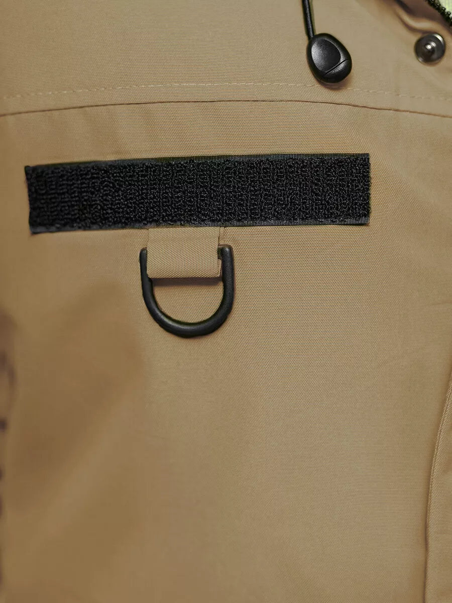 Rusva vyriška striukė su gobtuvu Žiema