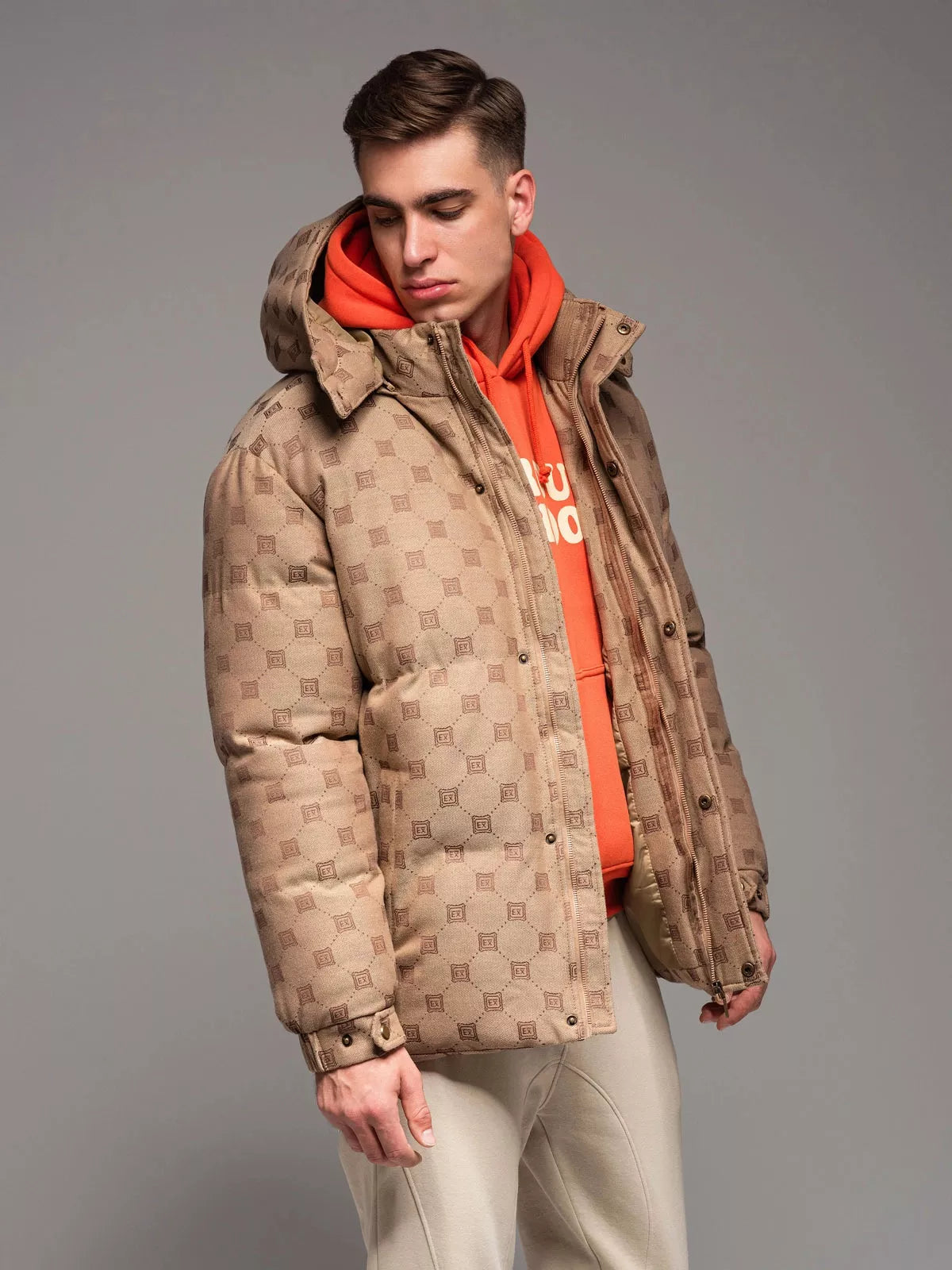 Vyriška ruda žieminė striukė Emio