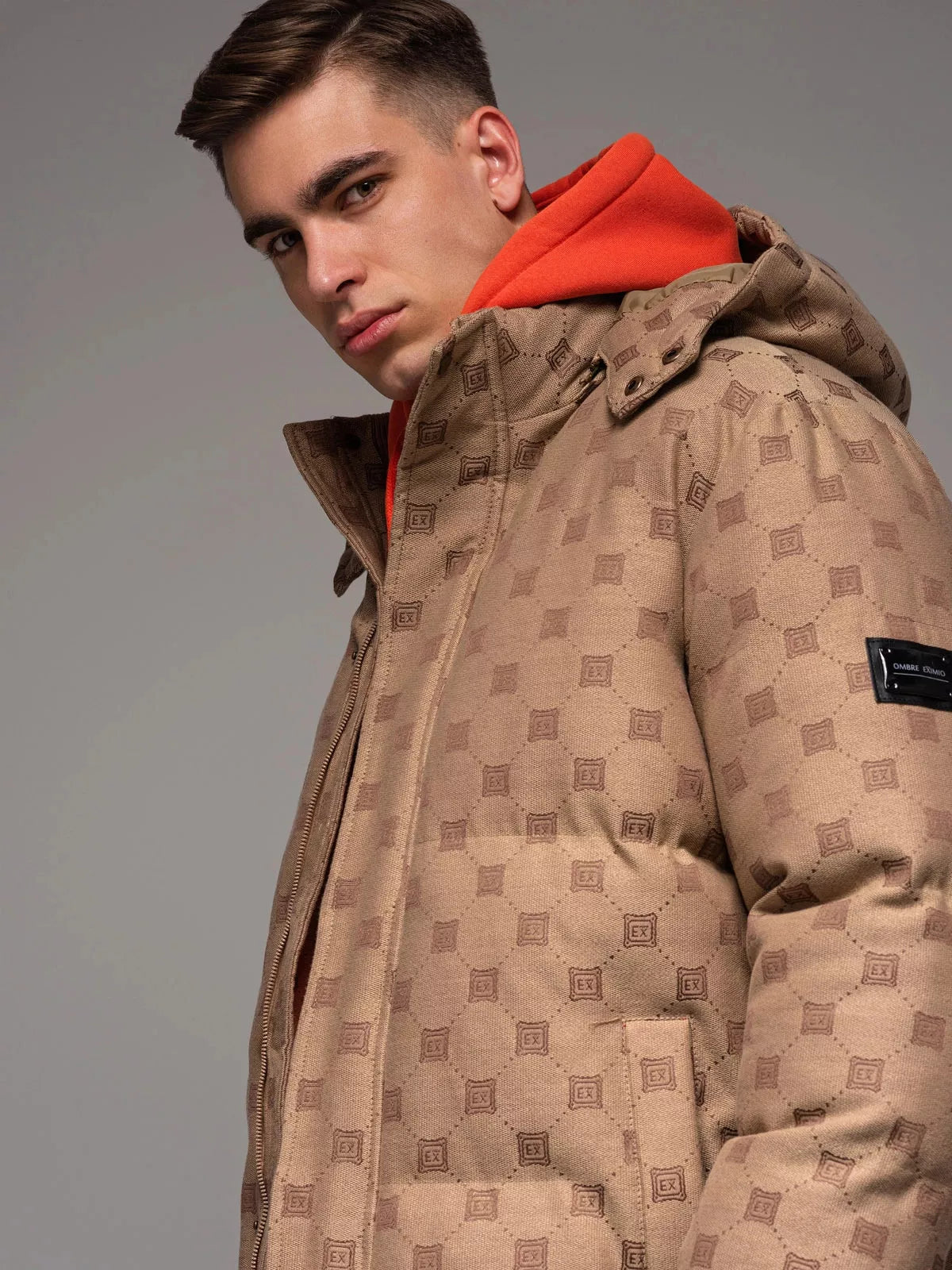 Vyriška ruda žieminė striukė Emio