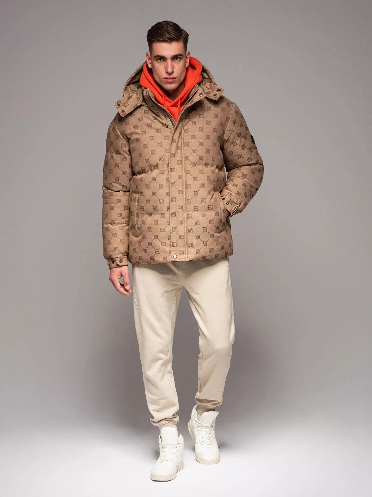 Vyriška ruda žieminė striukė Emio