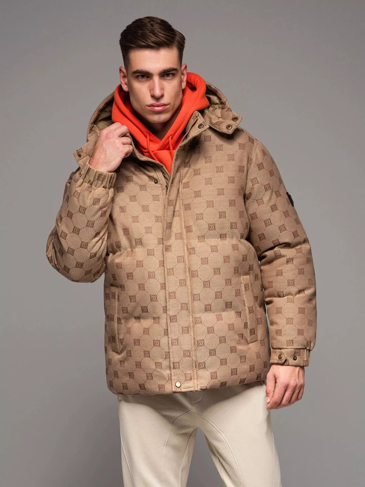 Vyriška ruda žieminė striukė Emio