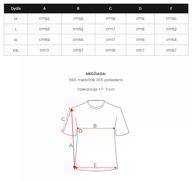 Vyriški balti marškinėliai KĄ TU