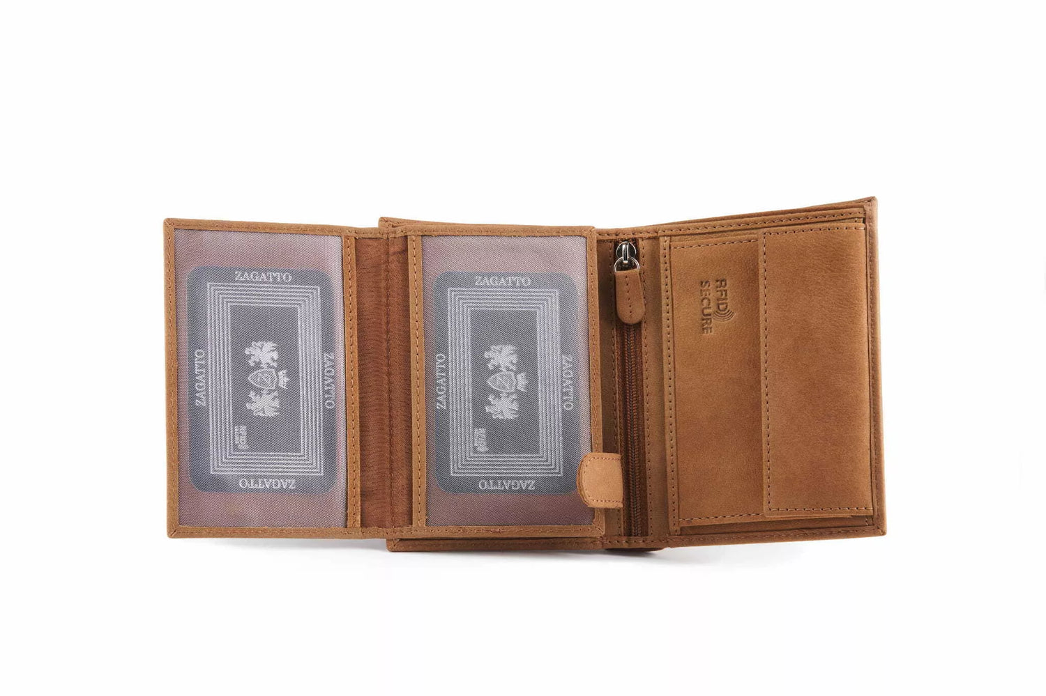 Vyriška piniginė iš natūralios odos Philip (ruda)