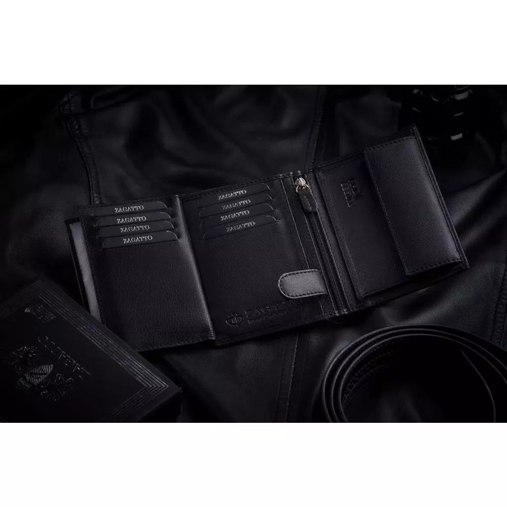 Vyriška piniginė iš natūralios odos Rodney (juoda)