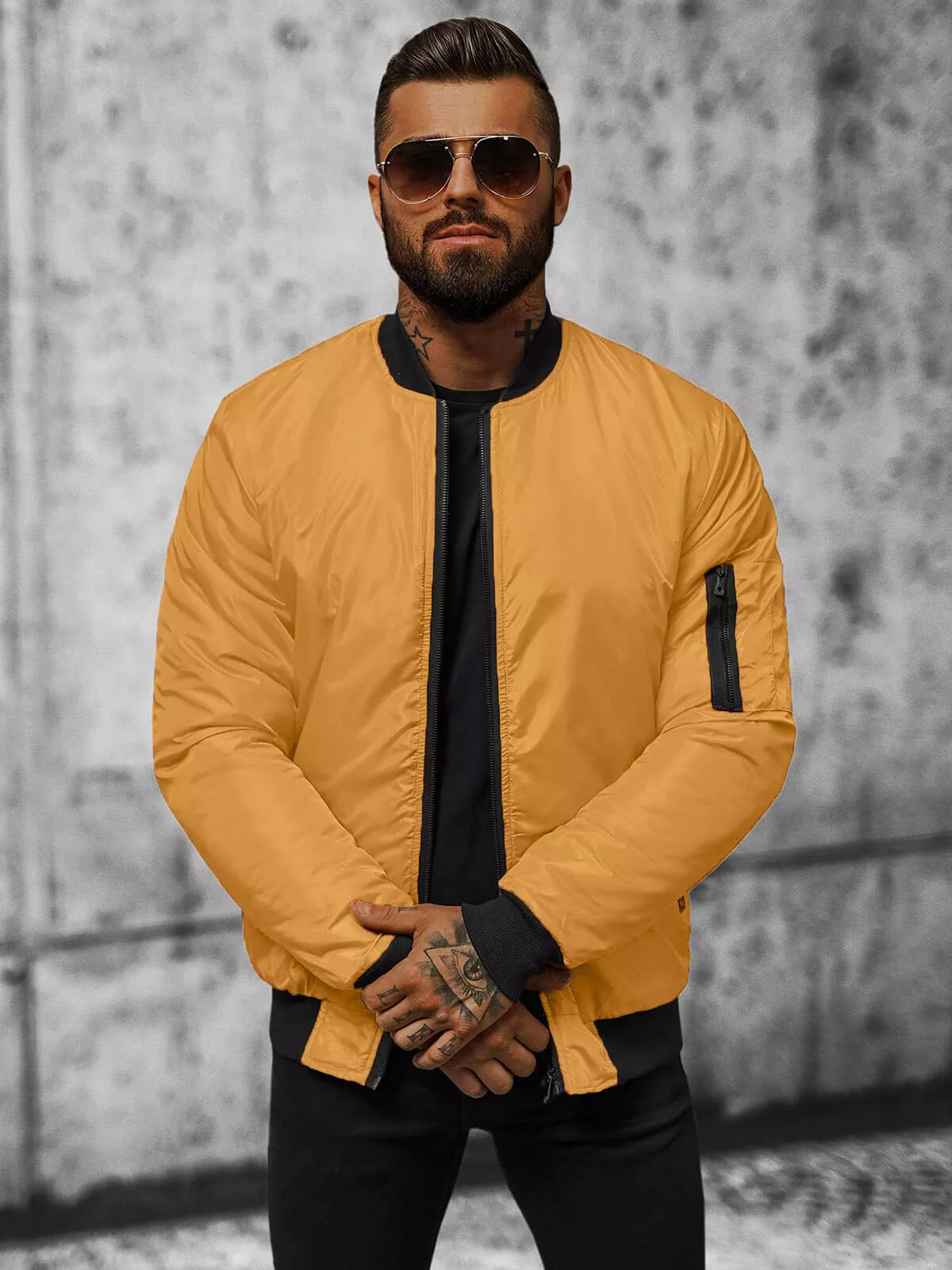 Vyriška geltona  striukė Route