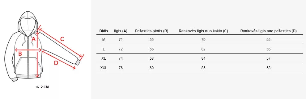 Vyriškas baltas džemperis su gobtuvu ir raštu Slik