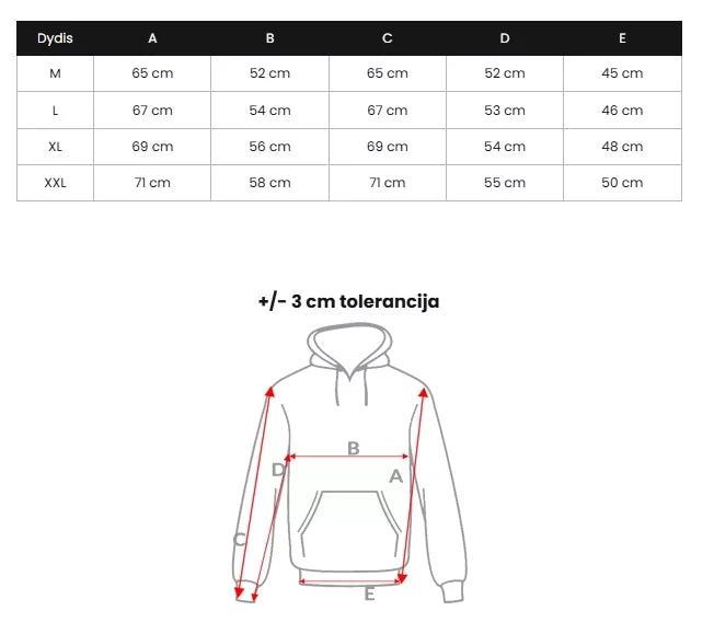Tamsiai pilkas-juodas vyriškas džemperis su gobtuvu Milen