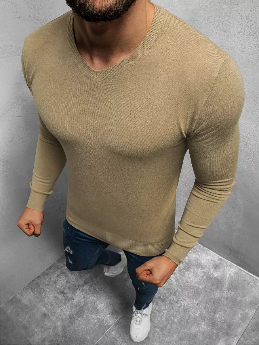 Vyriškas megztukas rudos spalvos Robi