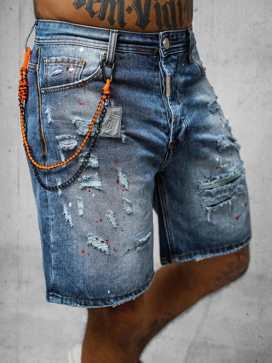 Vyriški džinsiniai šortai Kornel