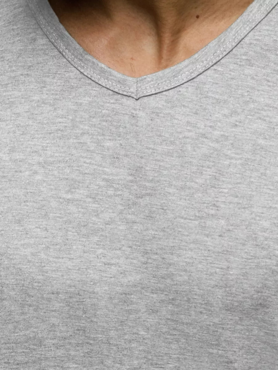 Vyriški šviesiai pilkos spalvos marškinėliai Dimel