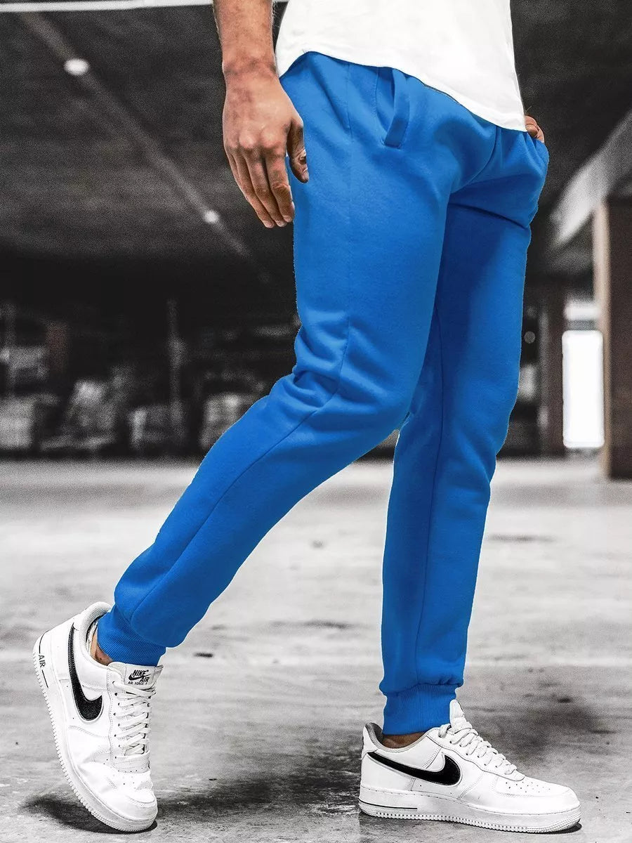 Vyriškos šviesiai mėlynos laisvalaikio kelnės Sergo