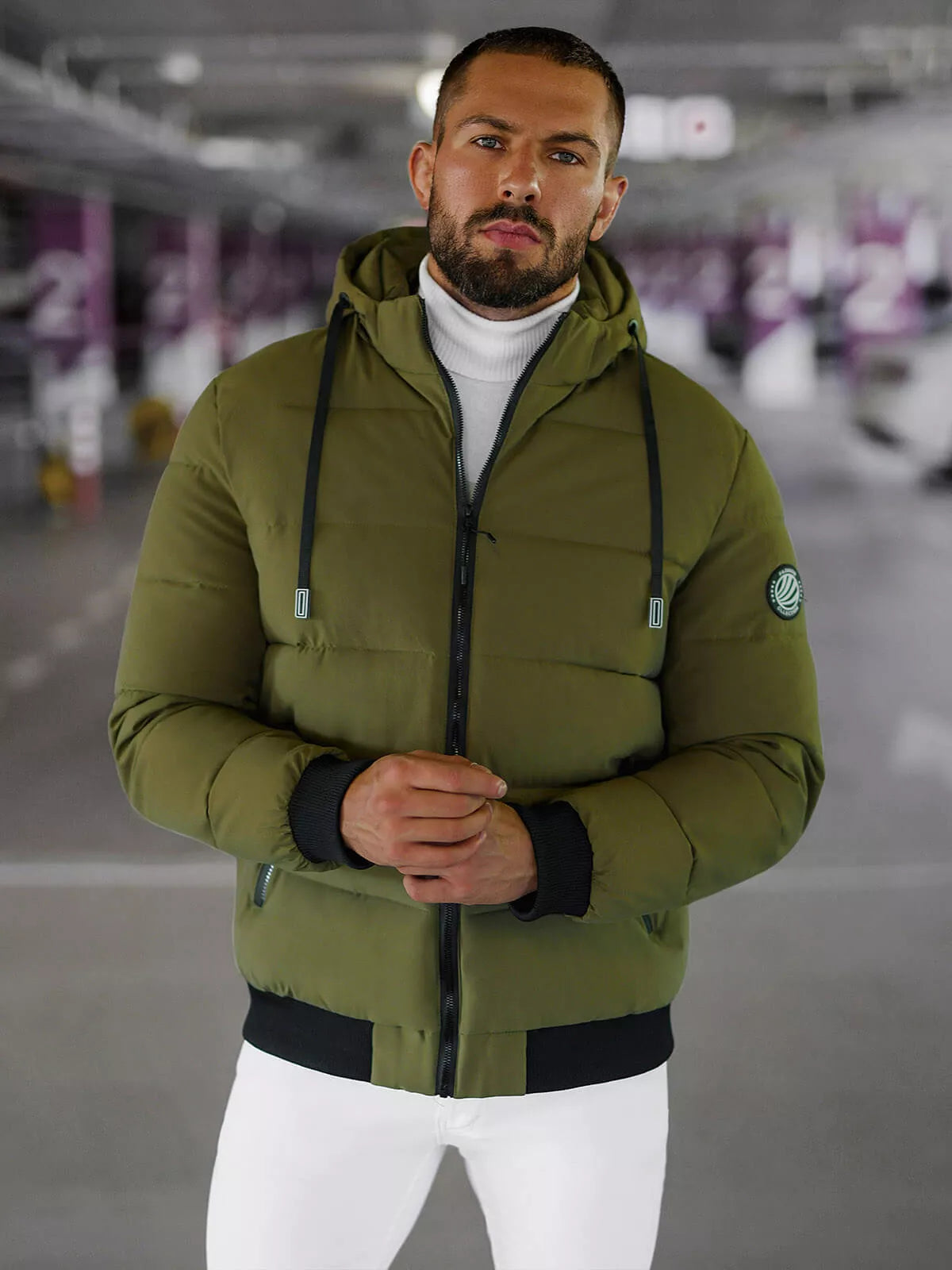 Vyriška chaki žieminė striukė Edi