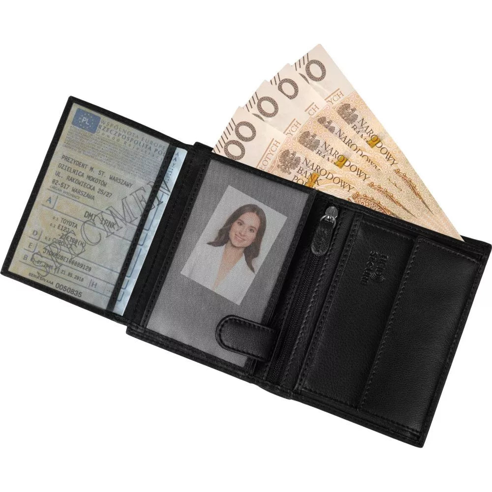 Vyriška piniginė iš natūralios odos Fiden