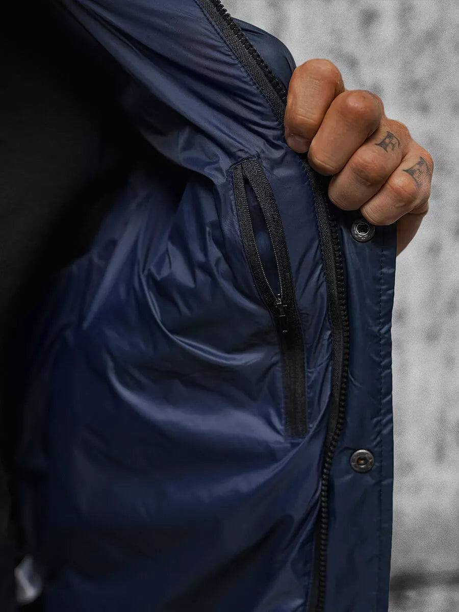 Vyriška striukė tamsiai mėlynos spalvos Varan