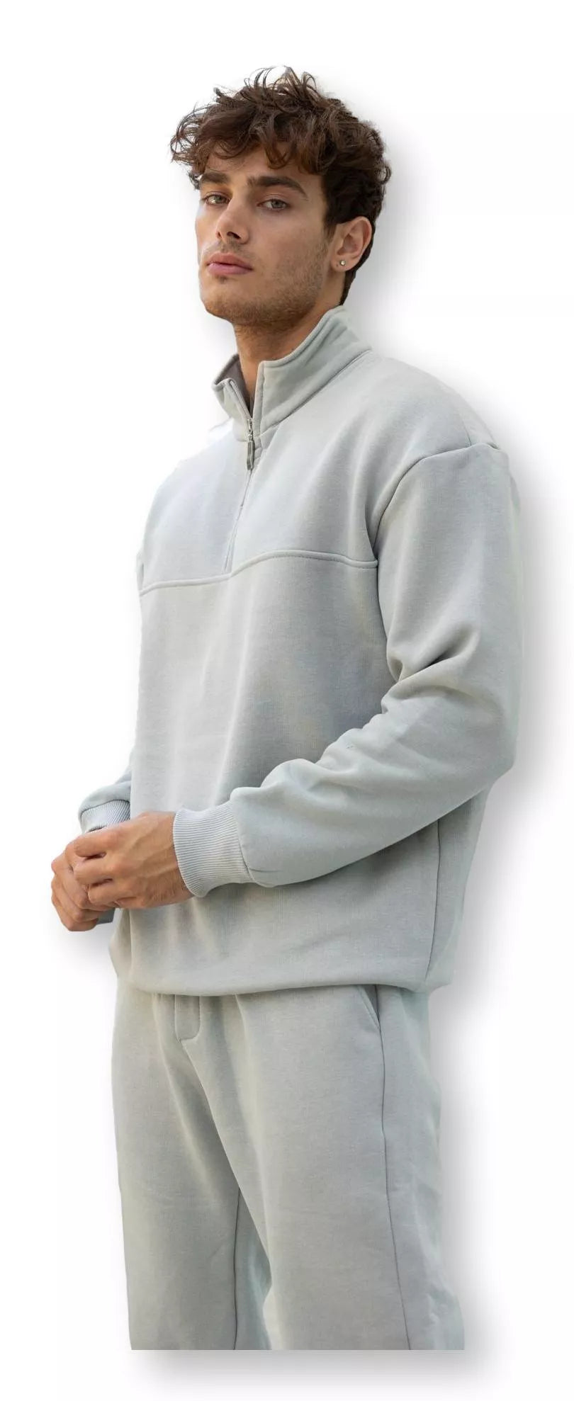 Pilkos spalvos vyriškas komplektas Gerol