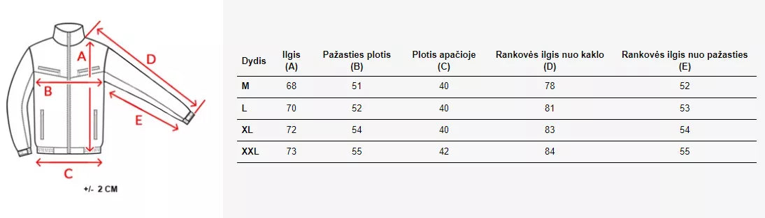 Vyriška pilka striukė su žalia detale Lucas