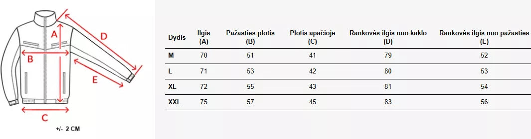 Vyriška juoda striukė Pedri