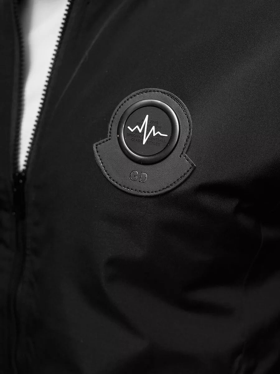 Vyriška juoda pavasarinė striukė Marko