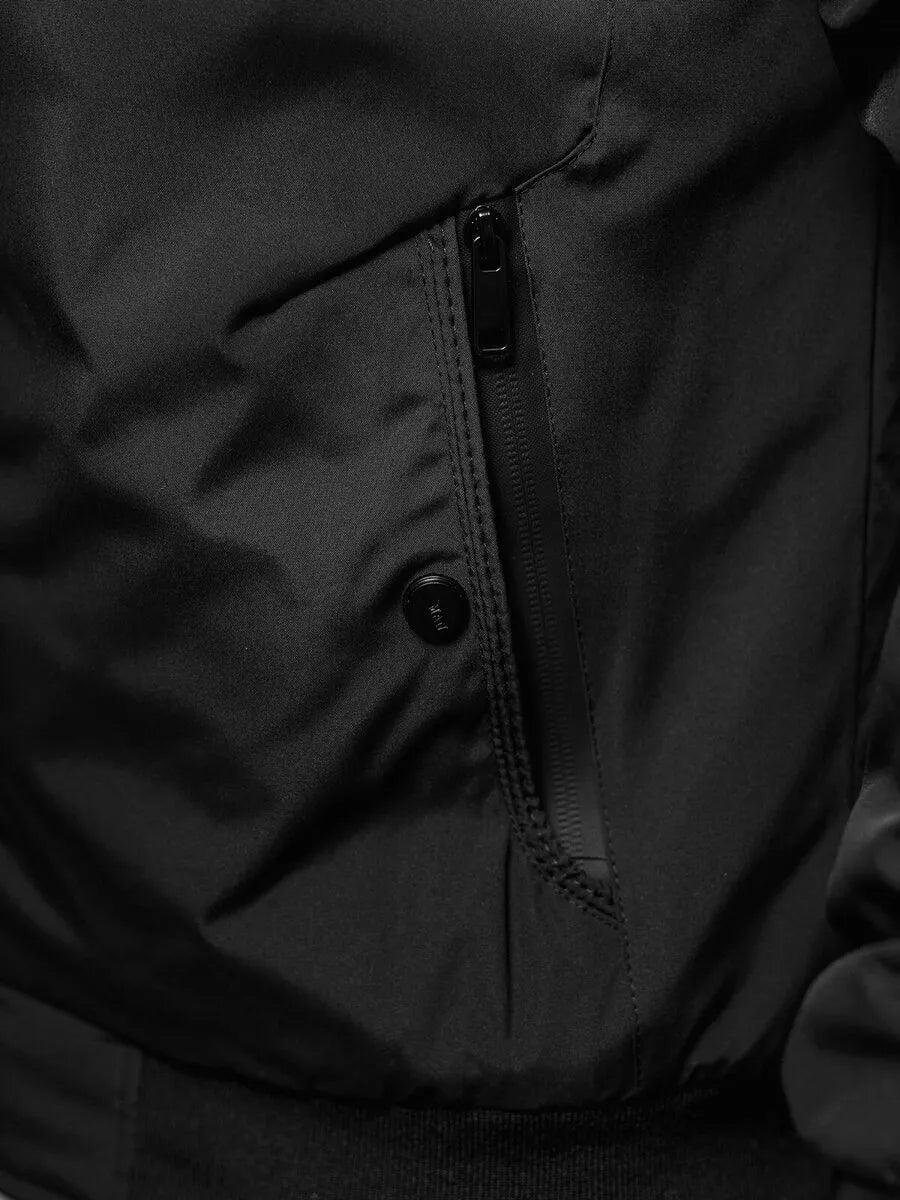 Vyriška juoda pavasarinė striukė Marko