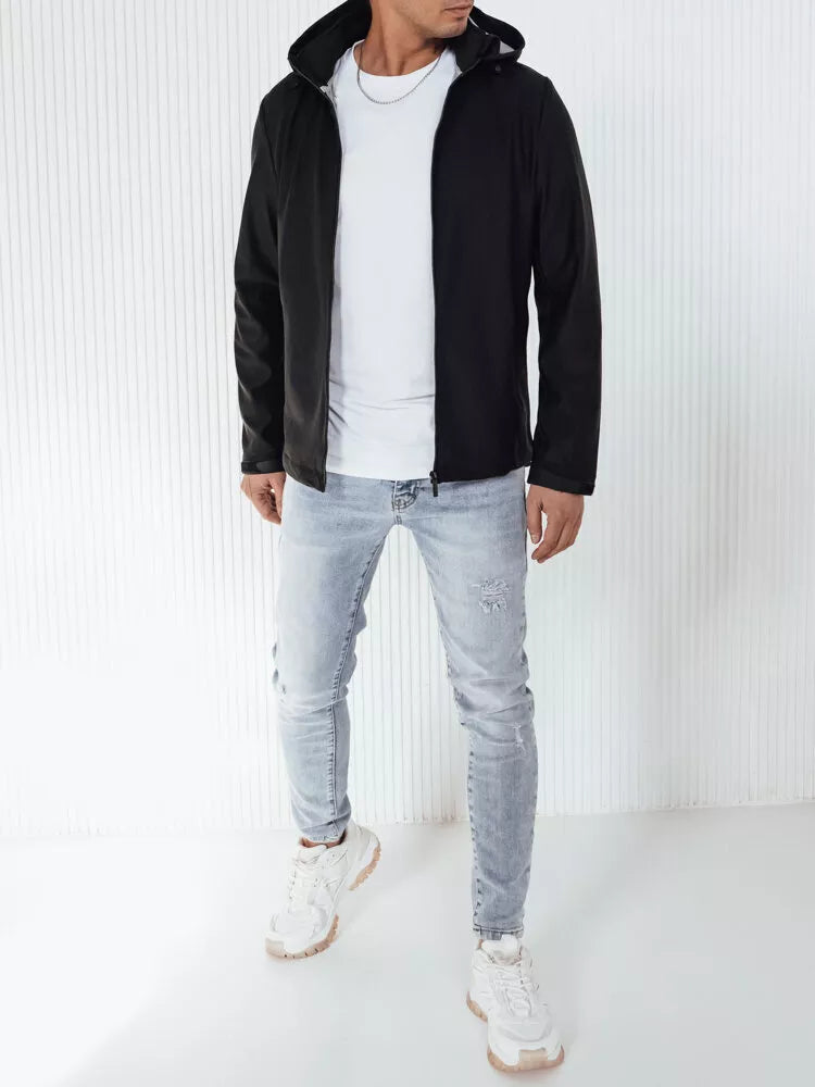 Vyriška juoda softshell striukė Luver