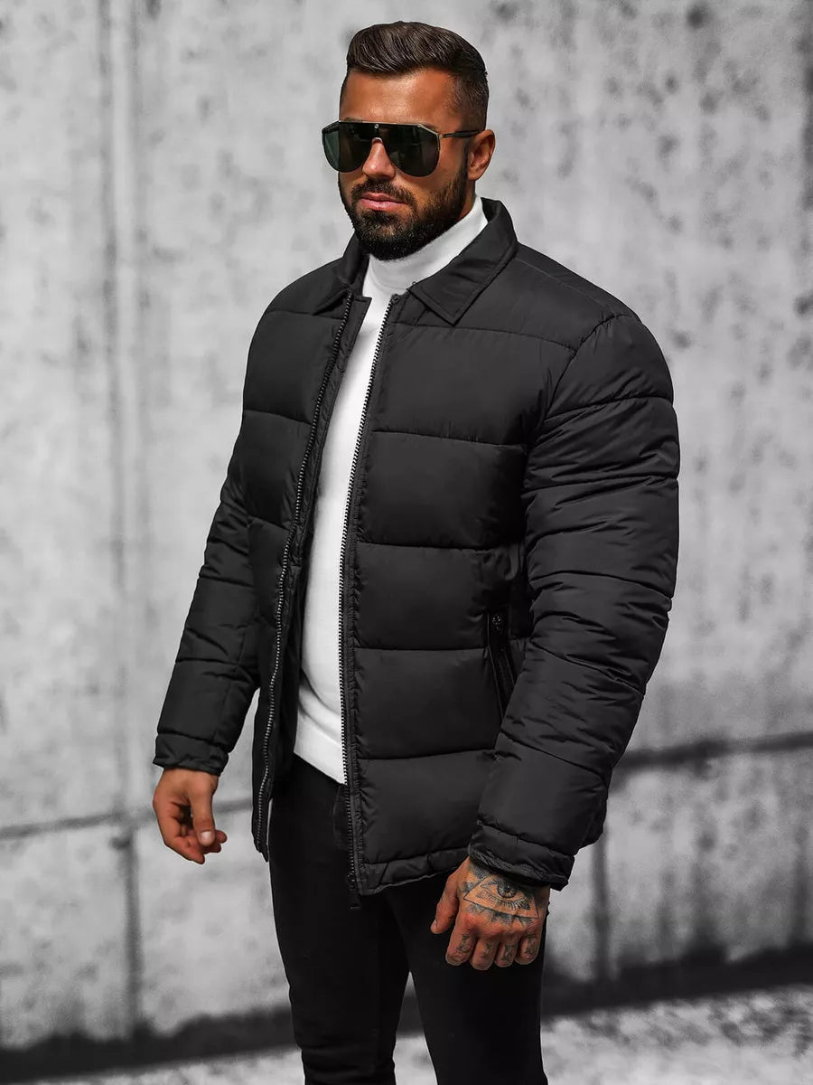 Vyriška juoda dygsniuota striukė Andre