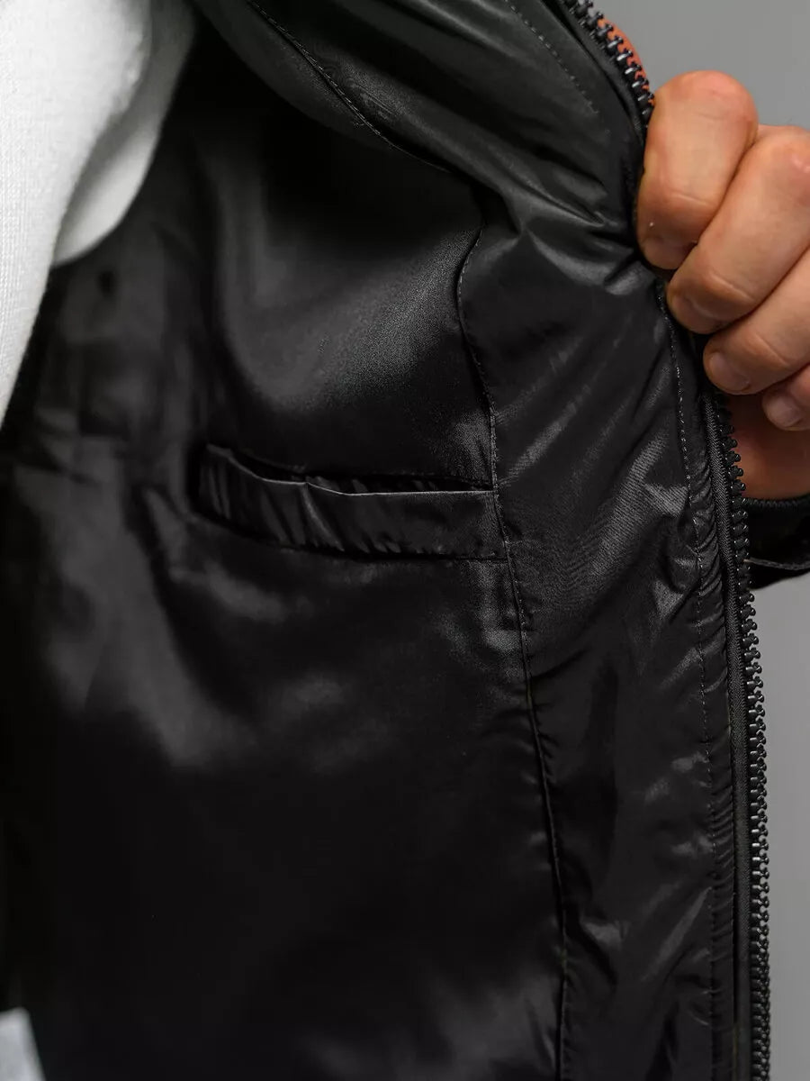 Vyriška juoda dygsniuota striukė Andre