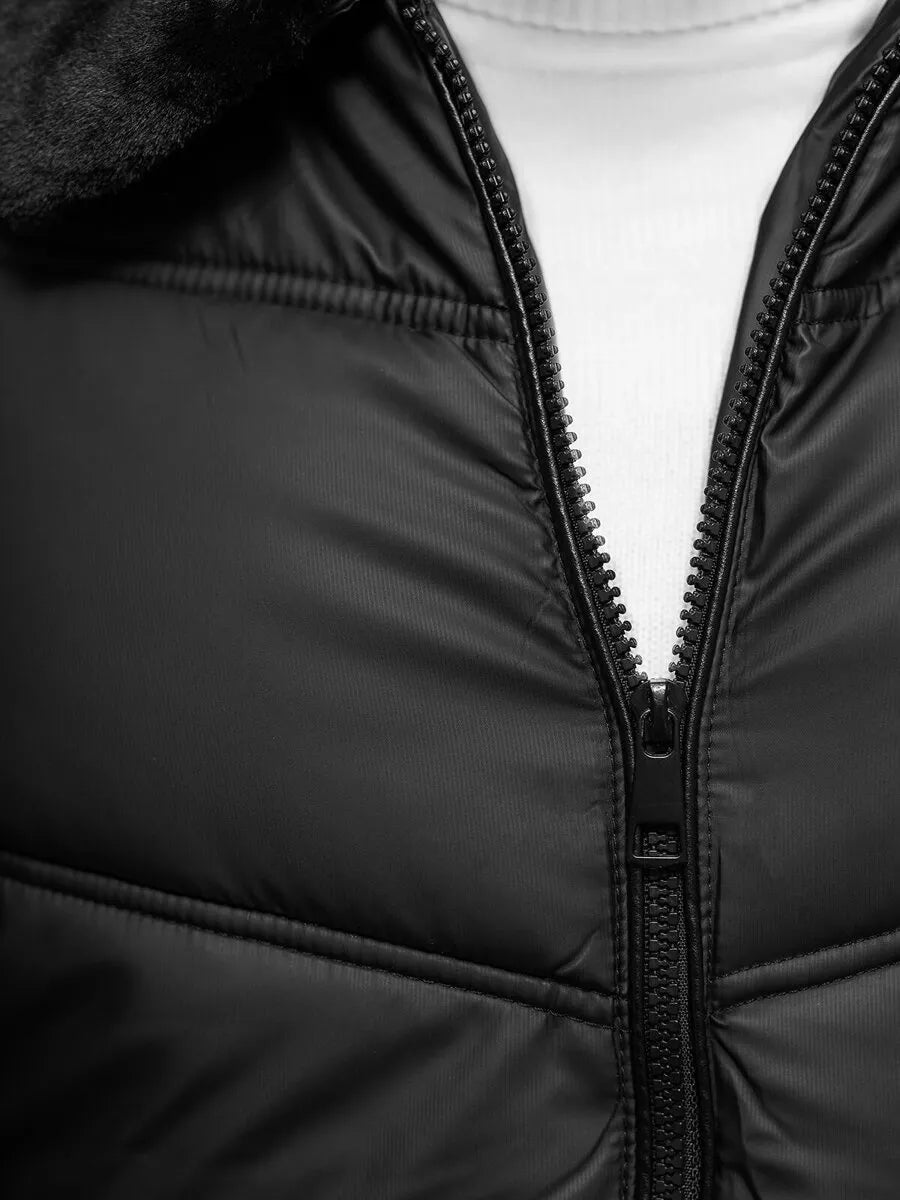 Vyriška juoda dygsniuota striukė Rodrigo