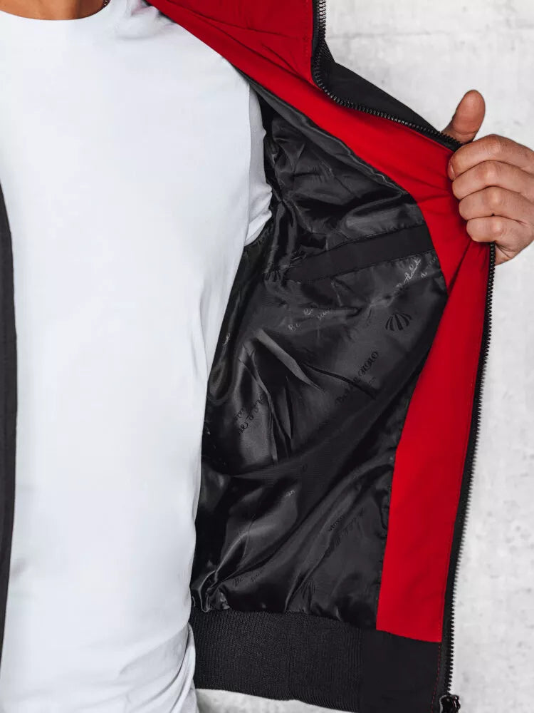 Vyriška juoda dygsniuota striukė Romel